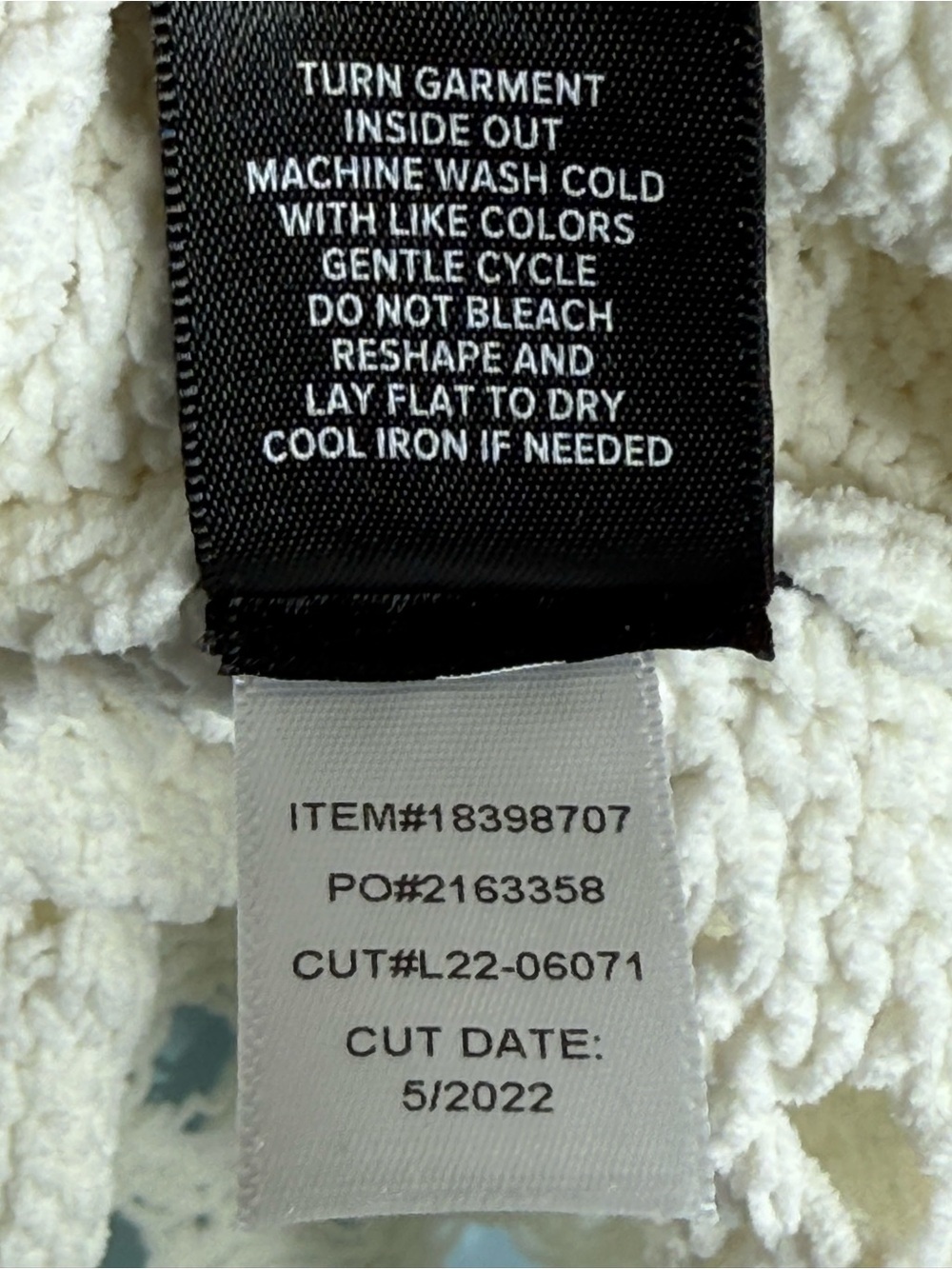Torrid Chenille Pullover Sweater White Size 00 Large to XL – Cozy Knit - Picture 8 of 9